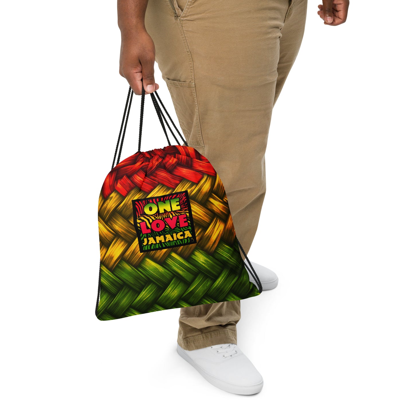 One Love Jamaica Drawstring bag