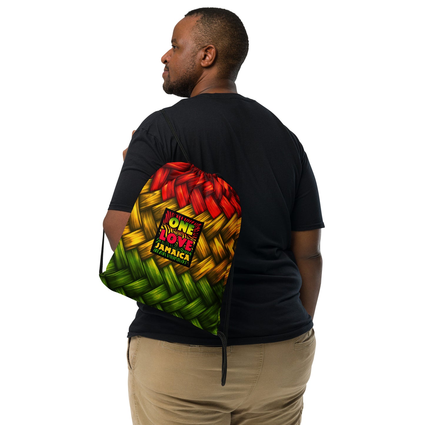 One Love Jamaica Drawstring bag
