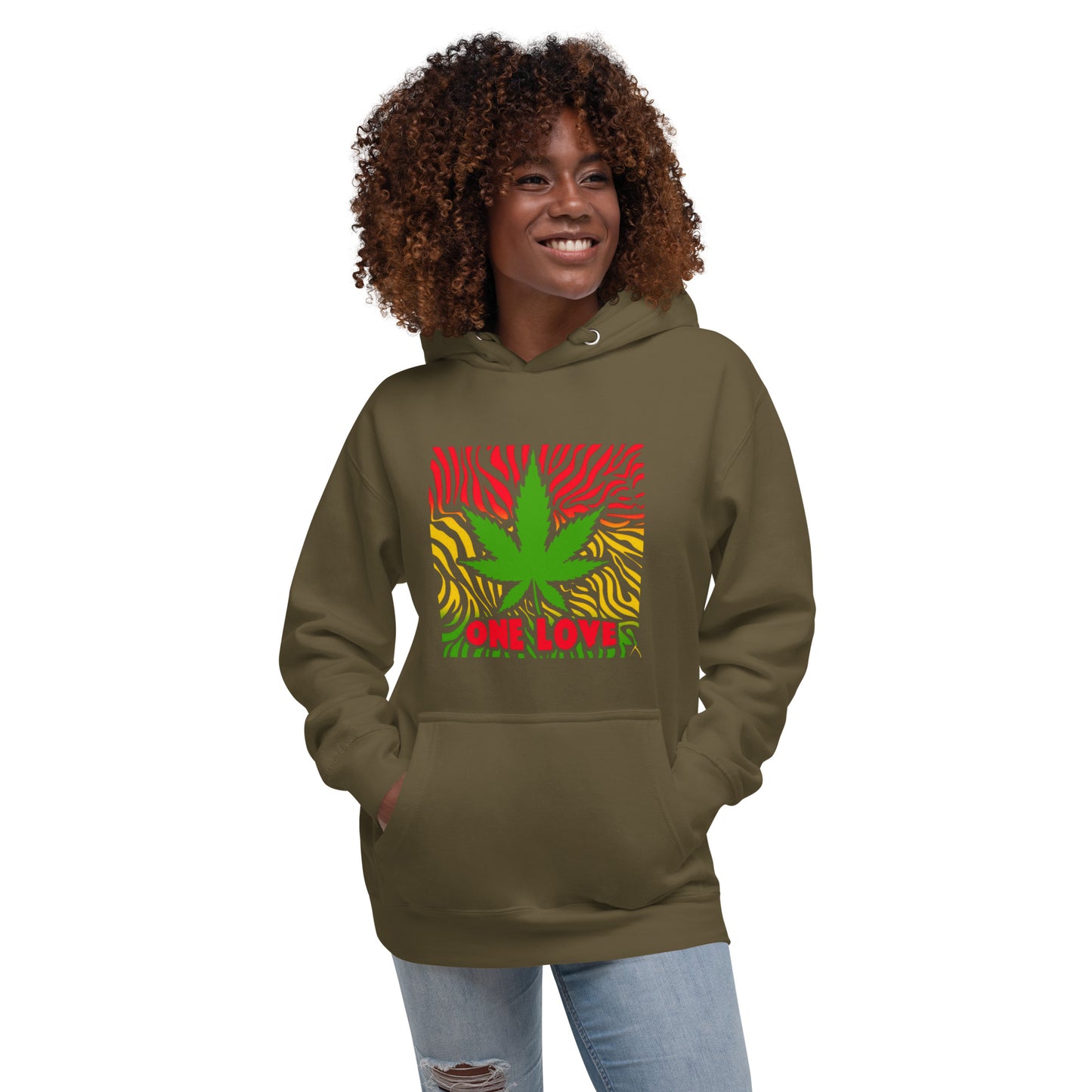 One Love Cannabis Unisex Hoodie